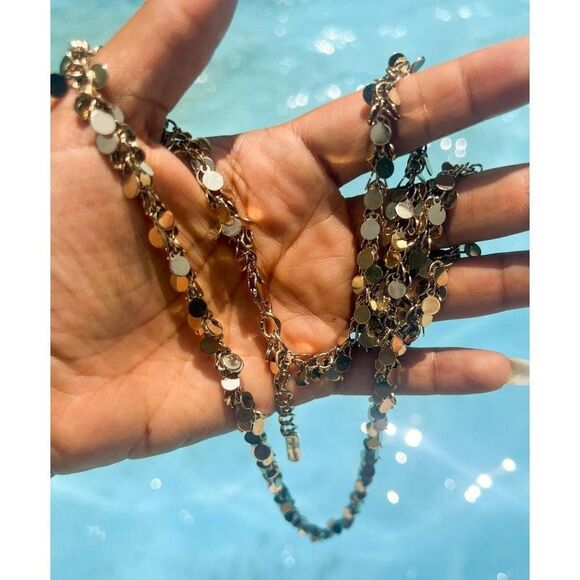 GIANVITO ROSSI Adjustable Gold Charm Necklace - Picture 6 of 6